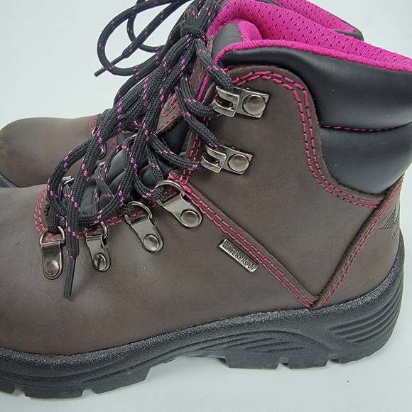 Avenger Work Boots Womens A7675 Industrial & Construction Brown Shoes Size 7.5W - Picture 5 of 13
